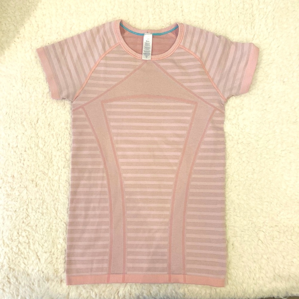 Light Pink Ivivva Short Sleeve Swiftly Tech
